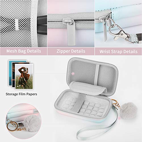 Yinke Case for Canon Ivy Mobile Mini Photo Printer/ Canon Ivy CLIQ 2/+2 Instant Camera Printer, Travel Hard Carry Case Protective Cover (Gradient)