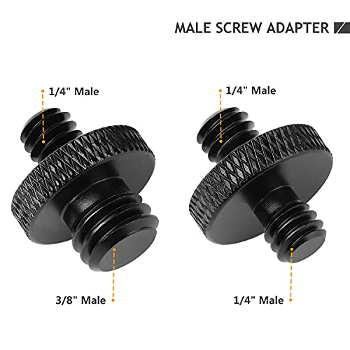 24 Pcs Camera Screw Adapter 1/4 to 1/4 and 1/4 to 3/8 Tripod Mount Converter Set for Camera Mount, Monopod, Ballhead, Flash Light Stand Frgyee