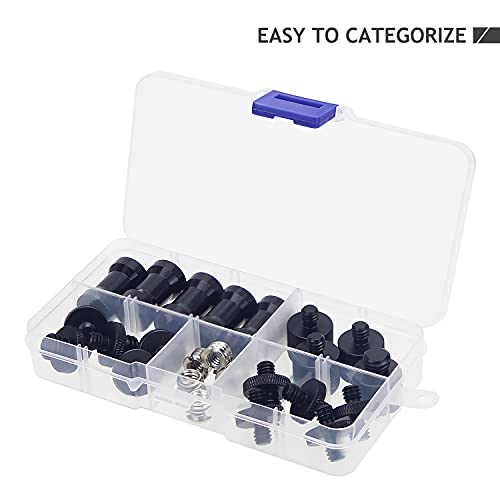 24 Pcs Camera Screw Adapter 1/4 to 1/4 and 1/4 to 3/8 Tripod Mount Converter Set for Camera Mount, Monopod, Ballhead, Flash Light Stand Frgyee