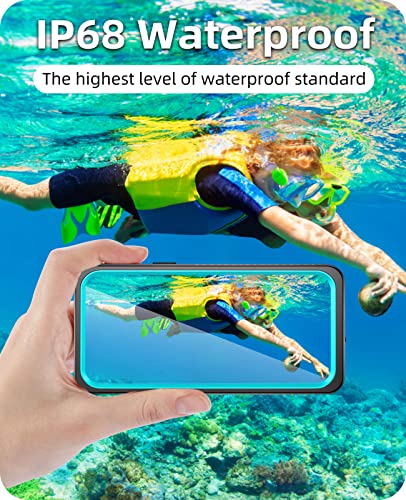 WIFORT iPhone 11 Pro Waterproof Case Built-in Screen Protector Water Resistant Cover Protective Drop Protection Hard, Shockproof Full Body Defender Tough Military Grade - 5.8" Teal