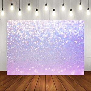 Mocsicka Light Purple Bokeh Backdrop for Photography Newborn Baby Shower Portrait Party Decoration Abstract Halo Dots (Not Glitter) Photoshoot Props (7x5ft)