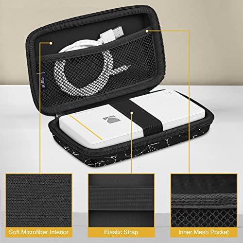 Fintie Protective Case for Kodak Step/Kodak Mini 2 HD/Kodak PRINTOMATIC/Kodak Smile Camera & Printer - Shockproof Hard Shell Carrying Case with Inner Pocket, Constellation