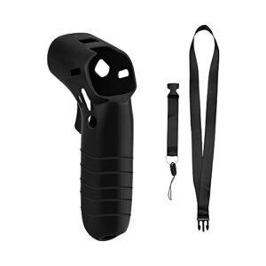 FPV Motion Controller Silicone Protect Cover & Detachable Hand Rope Compatible with DJI Avata and DJI Fpv Drone Combo Accessories (Black)