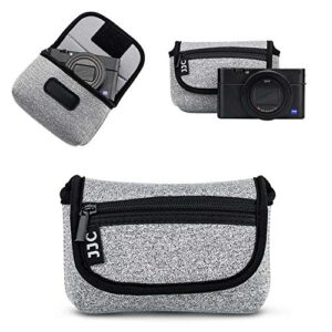 jjc compact camera case travel pouch sleeve for sony zv1f zv-1f zv1 zv-1 rx100 vii vi va w800 w830 wx350 canon g7x g5x g9x sx740 olympus tg-6 tg-5 tg-4 fujifilm xp130 xp140 xp90 ricoh gr iii ii & more