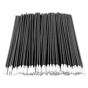 ci kyan 100pcs 6.45″ cleanroom polyester tip long cleaning swabs with flexible paddle head cleaning for optical lens, camera sensors, electronics, groove space and hard-to-reach area ck-ps761b
