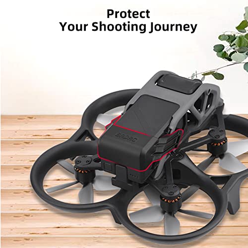 HeiyRC Avata Battery Anti-release Buckle,2 in 1 Battery Holder Clip+Bottom Protective Cover Dustproof Cap for DJI Avata Accessories