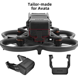 HeiyRC Avata Battery Anti-release Buckle,2 in 1 Battery Holder Clip+Bottom Protective Cover Dustproof Cap for DJI Avata Accessories