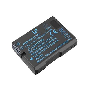 en-el14 en el14a battery rechargeable, lp battery compatible with nikon d3500, d5600, d3300, d5100, d5500, d3100, d3200, d5200, d5300, d3400, df, coolpix p7000, p7100, p7700, p7800 cameras & more