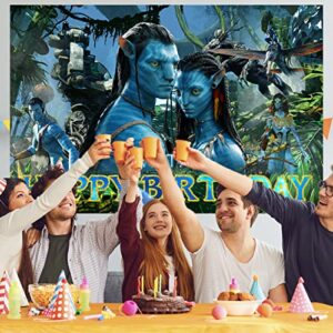 Avatar Birthday Decorations Birthday Banner Photography Background Avatar Party Supplies 5x3Ft Avatar Backdrop for Kids Decoration Baby Shower Photography