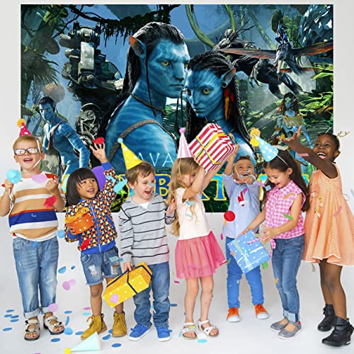 Avatar Birthday Decorations Birthday Banner Photography Background Avatar Party Supplies 5x3Ft Avatar Backdrop for Kids Decoration Baby Shower Photography