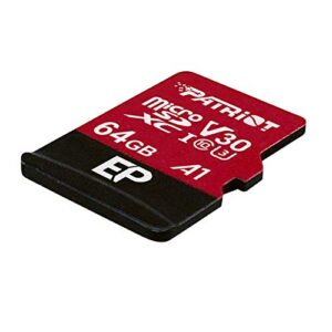 Patriot 64GB A1 / V30 Micro SD Card for Android Phones and Tablets, 4K Video Recording - PEF64GEP31MCX