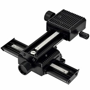 SHOOT Aluminum Pro 4-Way Macro Focusing Rail Slider /Close-up Shooting Photography for Canon Nikon Sony Pentax Olympus Samsung Other Digital SLR Camera and DC with 1/4" Screw Hole