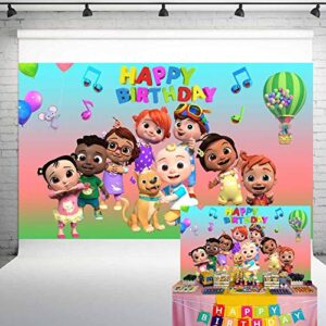 smile world cartoon watermelon theme party background children’s birthday party photo backdrop photography banner birthday party decoration 5x3ft hl-42,clear