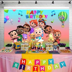 Smile World Cartoon Watermelon Theme Party Background Children's Birthday Party Photo Backdrop Photography Banner Birthday Party Decoration 5x3ft HL-42,Clear