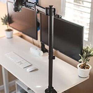 VIVO Universal VESA Adapter Bracket Kit for DSLR Cameras/Camcorders, 1/4 inch Mount, Photo and Video Shooting, Attaches to Monitor Stands for Overhead Placement, 75x75mm and 100x100mm, MOUNT-V00CAM