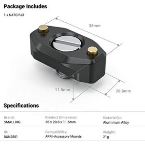 SmallRig NATO Rail with Locating Screw for ARRI 35mm BUN2501B