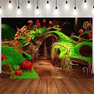 xiangfen Willy Wonka Photography Backdrop Charlie & The Chocolate Factory Background Birthday Photography Willy Wonka Party Banner 7x5 feet Vinyl Backdrop