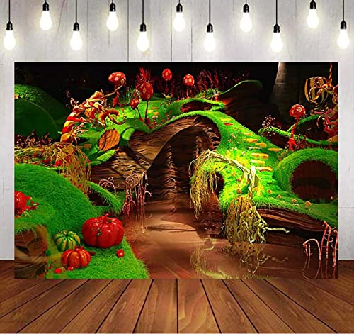 xiangfen Willy Wonka Photography Backdrop Charlie & The Chocolate Factory Background Birthday Photography Willy Wonka Party Banner 7x5 feet Vinyl Backdrop