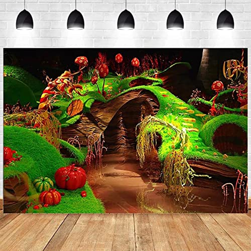 xiangfen Willy Wonka Photography Backdrop Charlie & The Chocolate Factory Background Birthday Photography Willy Wonka Party Banner 7x5 feet Vinyl Backdrop