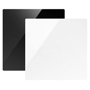 neewer 12″×12″/30×30cm photography acrylic display boards, non reflective and reflective black and white square photography background boards for product table top photography shooting