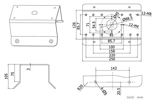 Hikvision DS-1276ZJ cm Universal Corner Bracket for Most Wall Mounts and Cameras PTZ