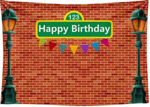 dephoto brick wall backdrop 1st girl or boy birthday party baby shower photography seamless vinyl photo background studio prop pgt529a 7x5ft