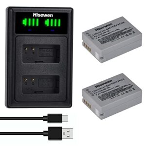 nb-10l nb10l battery and dual charger, hisewen 2 x 1500mah replacement battery for canon powershot g1 x, g3 x, g15, g16, sx40 hs, sx50 hs, sx60 hs digital camera