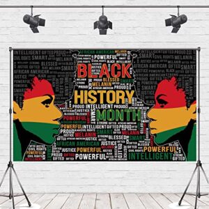 Black History Month Backdrop Photography African American Backdrop Black Girl Black History Month Decorations and Supplies for Party