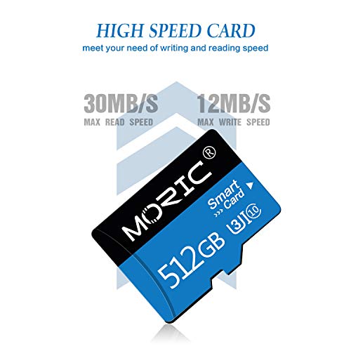 512GB Memory Card Micro SD Card 512GB High Speed Class 10 for Android Smartphones/Cameras/Tablets/Nintendo-Switch and Drone