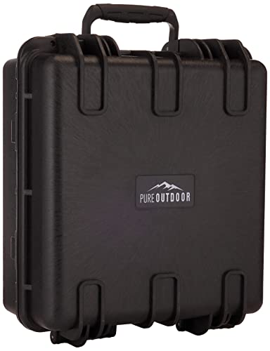 Monoprice Weatherproof/Shockproof Hard Case - Black IP67 Level dust and Water Protection up to 1 Meter Depth with Customizable Foam, 8 x 7 x 6 in, 2.9 Liter (112679)