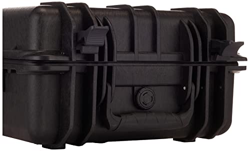 Monoprice Weatherproof/Shockproof Hard Case - Black IP67 Level dust and Water Protection up to 1 Meter Depth with Customizable Foam, 8 x 7 x 6 in, 2.9 Liter (112679)