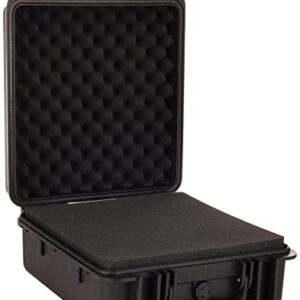 Monoprice Weatherproof/Shockproof Hard Case - Black IP67 Level dust and Water Protection up to 1 Meter Depth with Customizable Foam, 8 x 7 x 6 in, 2.9 Liter (112679)