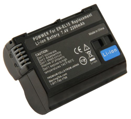 STK EN-EL15 EN-EL15B EN-EL15c Replacement Battery for Nikon D750 D7500 Z6 D7000 D850 D7200 D7100 7100 D800 D810 V1 EN-EL15a D610 610 750 7500 D500 Z5