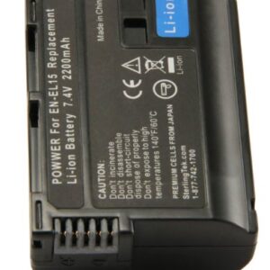 STK EN-EL15 EN-EL15B EN-EL15c Replacement Battery for Nikon D750 D7500 Z6 D7000 D850 D7200 D7100 7100 D800 D810 V1 EN-EL15a D610 610 750 7500 D500 Z5