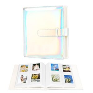 256 vertical photos for instax mini 12 photo album,polaroid photo albums 2×3 for fujifilm instax mini 11 9 8 7s 40 film, polaroid 300, hp sprocket, k-pop photocards (magic silver)