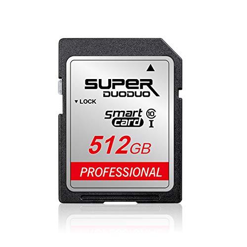 SD Card Class 10 Memory Card 512GB for Vloggers,Filmmakers,Photographers & Videographer SD Card 512GB for Digital Camera,Tablet High Speed SD Card