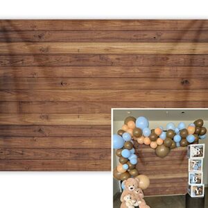 binqoo 7x5ft easter wooden backdrop brown wood wall happy easter retro wood floor backdrop photographic for newborn baby kids pet food baby shower wood decor background photo shoot studio props