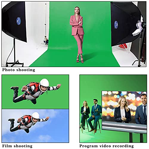 WENMER Backdrops, Green Screen Photo Backdrops for Photoshoot, Chromakey Green Photography Backdrops, Background for Photography, 6.1 x 9 FT