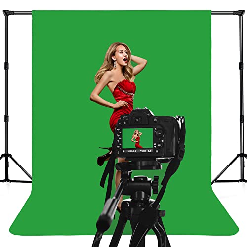 WENMER Backdrops, Green Screen Photo Backdrops for Photoshoot, Chromakey Green Photography Backdrops, Background for Photography, 6.1 x 9 FT