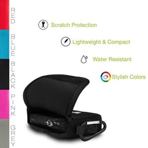 MegaGear ''Ultra Light'' Neoprene Camera Case Bag with Carabiner for Panasonic Lumix DC-ZS80, DC-ZS70, DMC-ZS100, DC-TZ95, DC-TZ90, DMC-TZ100 (Black)