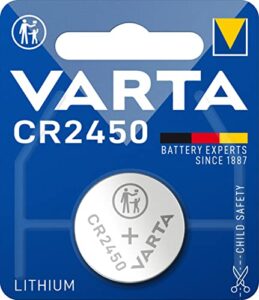 varta vcr2450 electronic lithium 3v battery for cameras/mp3 player and gameboy (blue silver)