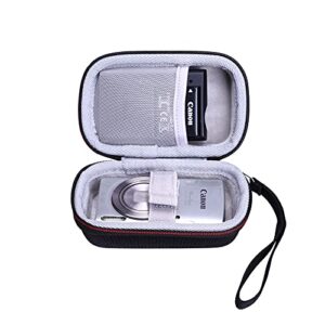 l ltgem hard carrying eva case for canon powershot elph 360 / 180 / 190 digital camera-storage protective bag
