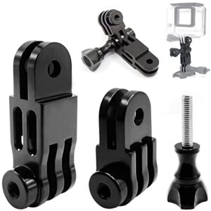 niewalda aluminum alloy adjust arm straight joints mount, gopro extension arm mount gopro 90 degree adapter mount for gopro hero 9 8 7 6 5 series/akaso/sony/sjcam/and other action cameras