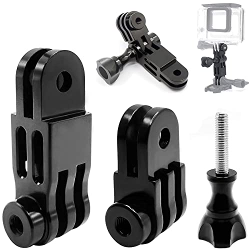 Niewalda Aluminum Alloy Adjust Arm Straight Joints Mount, Gopro Extension arm Mount Gopro 90 Degree Adapter Mount for GoPro Hero 9 8 7 6 5 Series/AKASO/Sony/SJcam/and Other Action Cameras