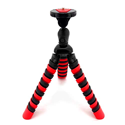 Acuvar 12" Inch Flexible Tripod w/Wrapable Legs. Quick Release Plate Great for All GoPro Hero Cameras + Tripod Mount