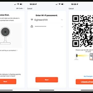 EighteenXVIII Smart Camera 1080P Home Alarm System with Two-Way Audio - Portable Security Cam with Night Vision and Motion Detection - Indoor WiFi Camera for Home - 24/7 Recording Plugged in