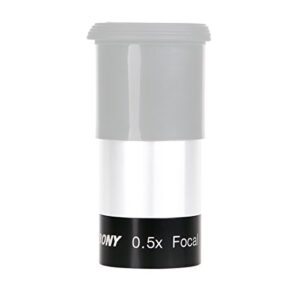 SVBONY Reducer for Telescope 0.5X Focal Reducer 1.25 inches Fully Multi Coated Reducer for Telescope Eyepiece Photography and Observing (Reducer)