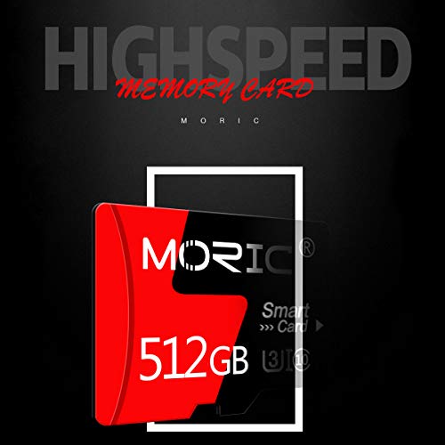 512GB High Speed Micro SD Card with Adapter Memory Card for Phone,Game Console,Dash Cam,Camcorder,Surveillance,Drones