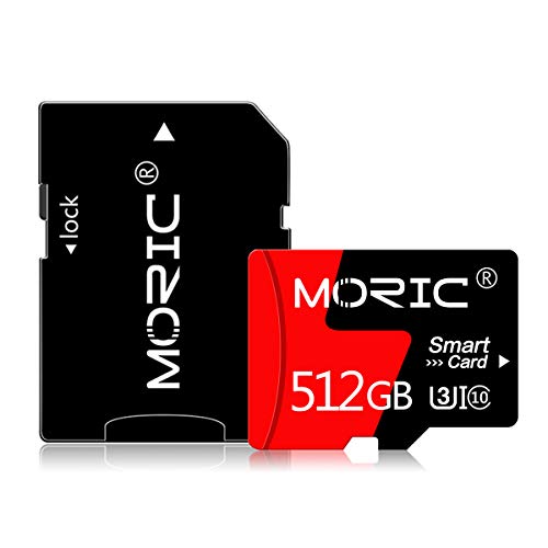 512GB High Speed Micro SD Card with Adapter Memory Card for Phone,Game Console,Dash Cam,Camcorder,Surveillance,Drones