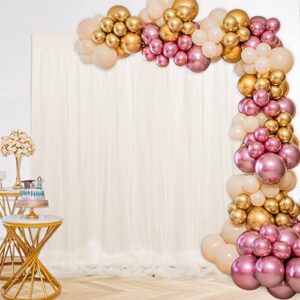 Tulle Backdrop Curtains Ivory Sheer Backdrop 5ftx7ft Tulle Background Curtain Tulle Drapes Curtains Photo Backdrop